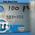 Steel Flat Pad Maked With Roll Marker