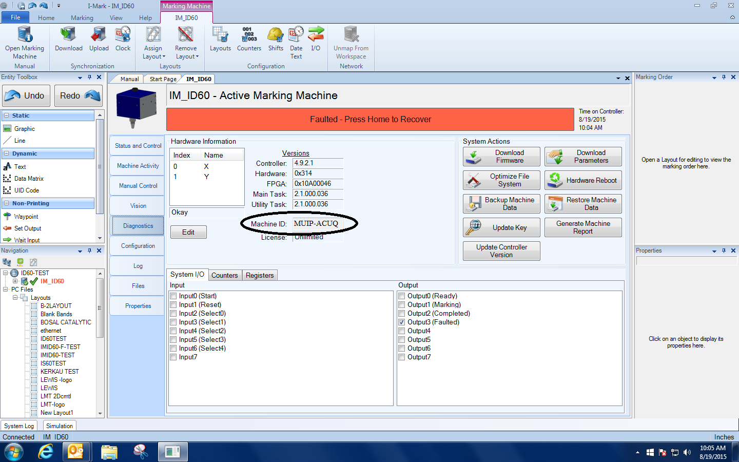 Machine ID – MarkingWiki Presented by Columbia Marking Tools